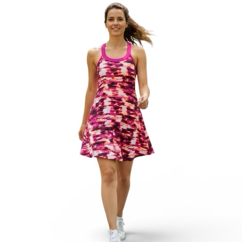Tek Gear Pink Athletic Dress Stretch Athleisure Sports Casual Tank Size M